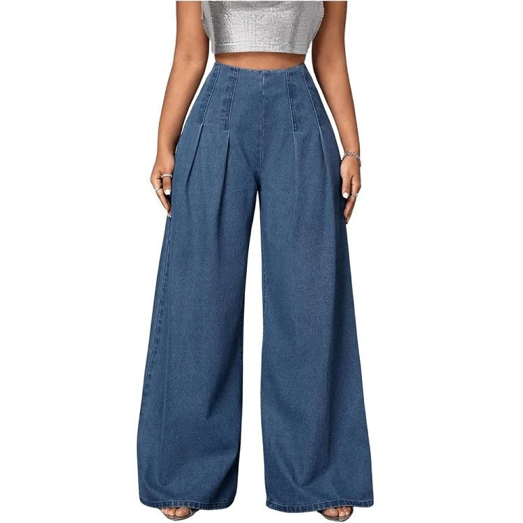 Custom Wide Leg Jeans For Your Brand manufacturers